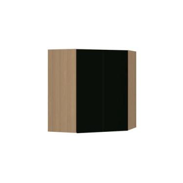 Imagem de Armário de Parede Modulado Canto Oblíquo 74cm X 74cm 2 Portas Slim Luc