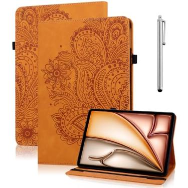 Imagem de VODEFOX Capa para Samsung Galaxy Tab S10 FE/ S9 FE 10,9 polegadas/Galaxy Tab S9 11 polegadas, capa protetora de visualização multiângulo de couro PU com compartimentos para cartão para Galaxy Tab S10