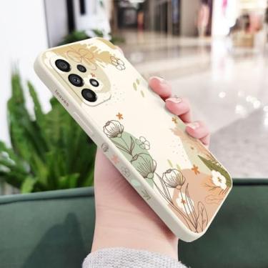 Imagem de Capa de flor para Samsung A54 A34 A24 A14 A73 A53 A33 A23 A16 A13 A72 A52 A52S A32 A06 A04 A22 A15 A25 A35 A55 4G 5G, branca, para A04E