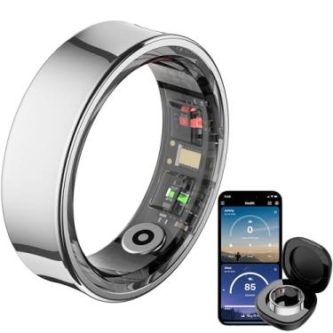 Imagem de Smart Ring Monitor de frequência cardíaca para sono, rastreador de atividades físicas, contador de passos, calorias, à prova d'água, câmera remota, anéis inteligentes para homens e mulheres Anillo
