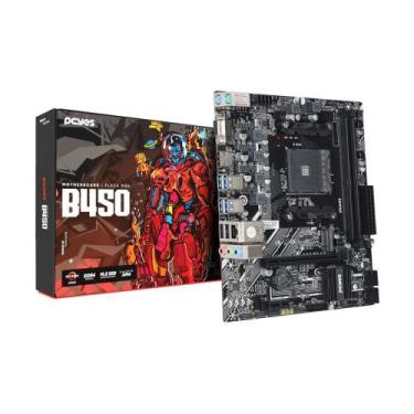 Imagem de Placa Mãe Pcyes B450 Amd Am4 Ddr4 M2 Vga Hdmi