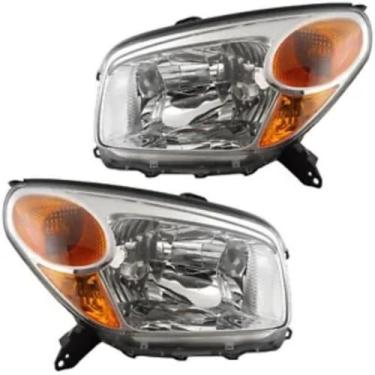 Imagem de Lâmpada de neblina esquerda direita LED luz diurna frontal LED conjunto de farol lâmpada de canto ampla compatível com RAV4 2004-2005 81105-42280 (direita)