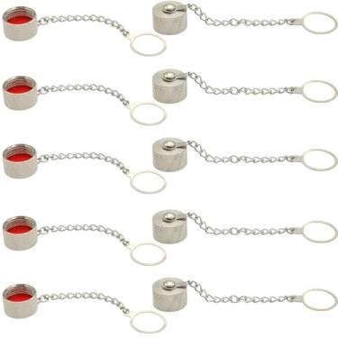 Imagem de N Tampa de poeira fêmea, conector coaxial RF à prova d'água, capa protetora de latão com corrente para fêmea tipo N e fêmea UHF SO-239 SO 239 adaptador de conector (5)
