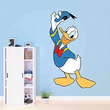 Imagem de Kelly Wall Decals Donald Tips Cap Design de pato favorito design de personagem decoração de parede para quarto de criança - Tamanho: 30 cm x 50 cm