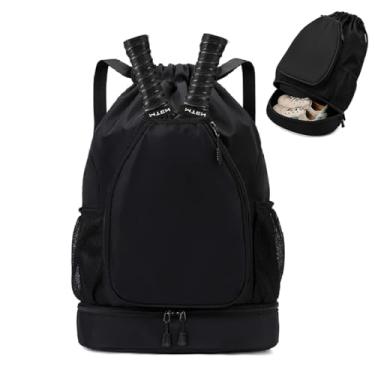 Imagem de CALLPIONEER Bolsa Pickleball com compartimento de sapatos para homens e mulheres, bolsa de paddle Pickleball, mochila de tênis de mesa, mochila ideal para esportes e tênis de mesa. Serve para 2 a 4