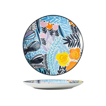 Imagem de Prato de sobremesa de cerâmica artística bolos de frutas de restaurante de hotel - disco C de 25,4 cm