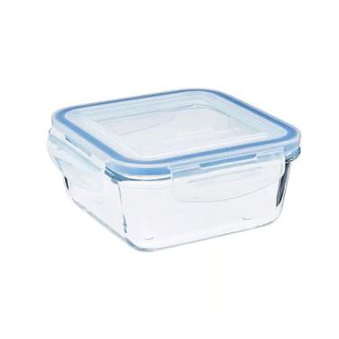 Imagem de Pote Hermético Quadrado Vidro Alimento Vedado 1050ml - Mimo Style