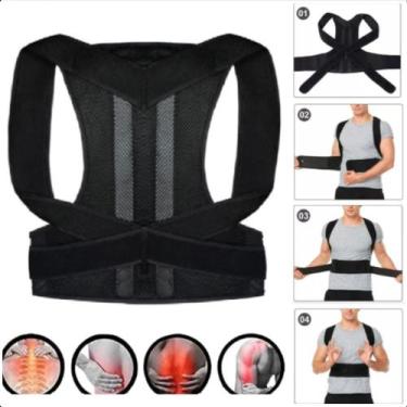 Imagem de Colete Ortopédico Corretor Postural Lombar Ajustável - FAZA