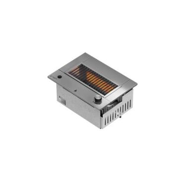 Imagem de Churrasqueira A Gás Slim Dxx201 Gn Uruguaia Teflon + Tampa - Dinoxx