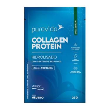 Imagem de Collagen Protein Puravida Hidrolisado Puro com 21g de Proteína Sabor N