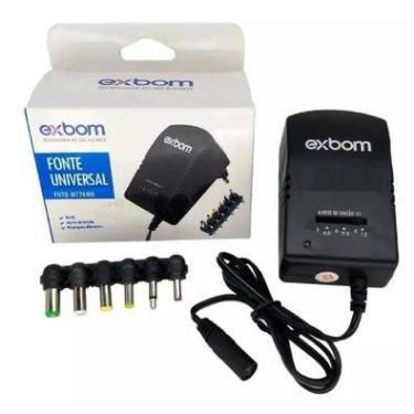 Imagem de Fonte Universal Exbom AC 3V, 4.5V, 6V, 7.5V, 9V, 12V, 3Ah, DC, 3000mAh