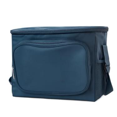 Imagem de Bolsa Térmica Marmita Lancheira Marmiteira Sacola para Academia Passeio Cerveja Praia Bebida Camping Masculina Feminina Fitness Academia Trabalho (AZUL)