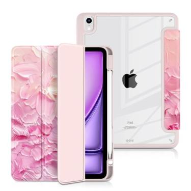 Imagem de Batianda Capa projetada para novo iPad (A16) 11 polegadas 2025 / iPad 10º 10 polegadas 2022 [suporte de lápis embutido] Capa à prova de choque com capa traseira transparente TPU amortecedora