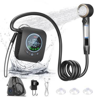 Imagem de Chuveiro portátil BTOG 8000mAh recarregável 6.0L/min