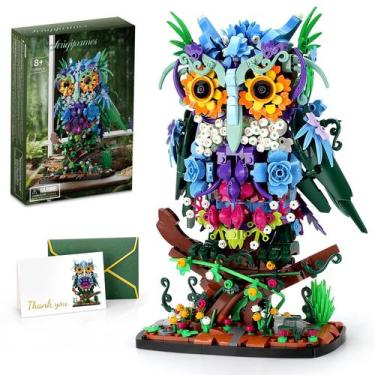 Imagem de Conjunto de construção Jojo & Peach Floral Owl Toy 1193 peças para mai