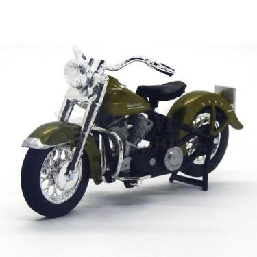 Imagem de Miniatura Moto Harley Davidson 74Fl Hydra Glide 1953 1/18 Maisto 31360