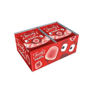 Imagem de Bala Mini De Gelatina Beijo Com 12 unidades - Docile