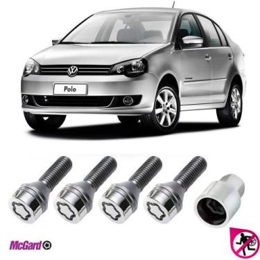 Imagem de Kit Parafuso Trava Antifurto Roda Vw Polo 2011 a 22 Original - MCGARD