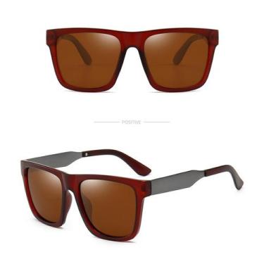 Imagem de Óculos De Sol Polarizado Masculino Square Uv 400 Varias Cores - OMG, M