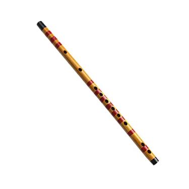 Imagem de Flauta de bambu, flauta de bambu, flauta vertical, flauta curta, profissional, instrumento musical de bambu feito à mão para estudantes iniciantes, flauta soprano