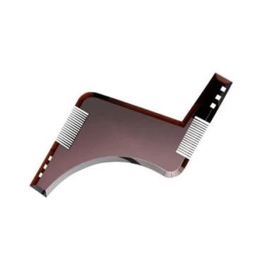 Imagem de Régua Molde Para Barba Com Pente Modelador Alinhador