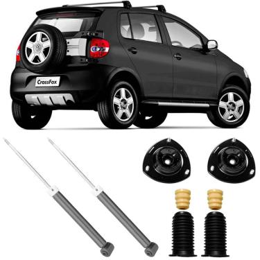 Imagem de 2 Amortecedor Crossfox 2005 A 2012 Traseiro Nakata E Kit