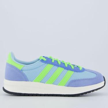 Imagem de Tênis Adidas Run 70s 2.0 Azul e Verde Feminino, 37