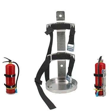Imagem de Suporte de metal Extintor de Fogo, Resistente, Aço inoxidável 304, Compatível com Extintores de Fogo de 1,8 kg