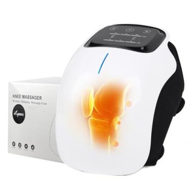Imagem de iKyoor Massageador de Joelho com Aquecimento E Compressão, Terapia de Massagem Sem Fio Aquecida para Alívio de Dores Musculares, Melhor Presente de Relaxamento