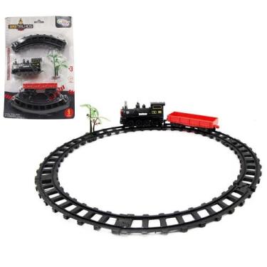 Imagem de Trenzinho Locomotiva Clássico Pilha Ferrorama Floresta 17cm - Wellmix
