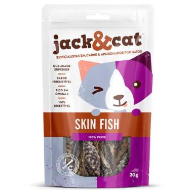 Imagem de Petisco Jack&Cat Skin Fish para Gatos 20g - JACK&PUP