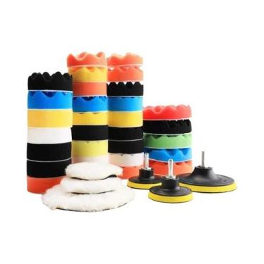 Imagem de Kit De Esponjas De Polimento Para Carros E Motos, Almofadas De Espuma 