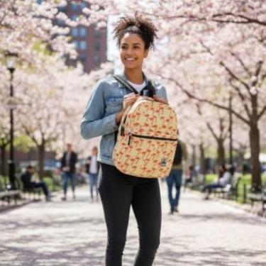 Imagem de Mochila Juvenil Escolar Casual Espaçosa Flamingo-Unissex