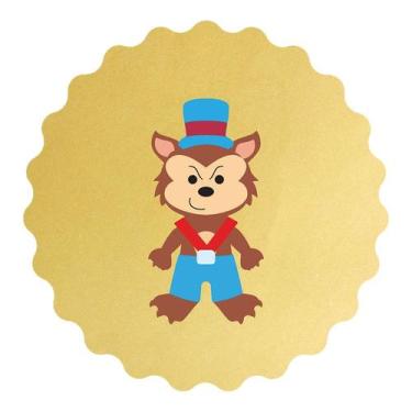 Imagem de Cortador Modular Lobo em Pé Chapéuzinho Vermelho - DOCE IMPRESSO,  6,5