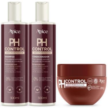 Imagem de Kit Apice PH Control Shampoo 300ml Condicionador 300ml Máscara 280g