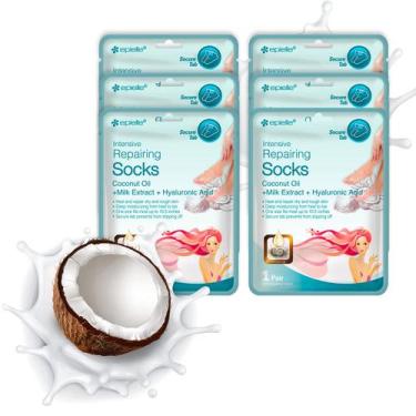 Imagem de Máscara para pés Epielle Intensive Repairing Dry Foot, pacote com 6 me