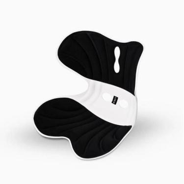 Imagem de Almofada de Apoio Lombar Cadeira Correção de Coluna GG PRETO - Genéric