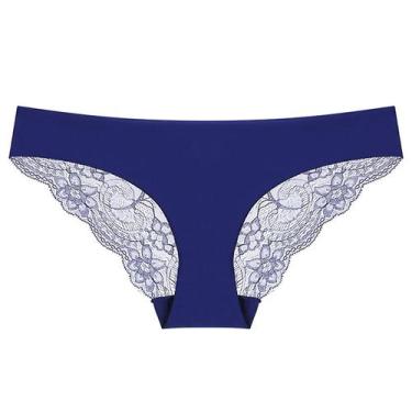Imagem de 1pc Sexy Ladies Low-rise Transparente Lace Calcinha Respirável Qualida