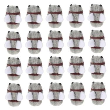 Imagem de Enfeites artesanais SAFIGLE Bee Felt Pom Balls x20