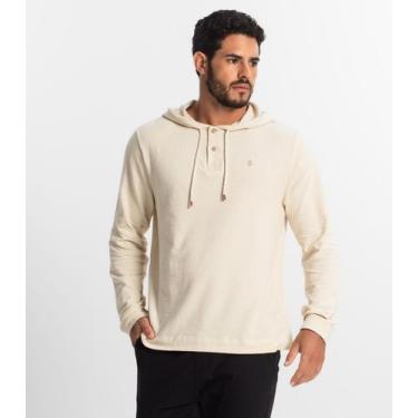 Imagem de Moletom Masculino Com Capuz Diametro Bege, M, Bege