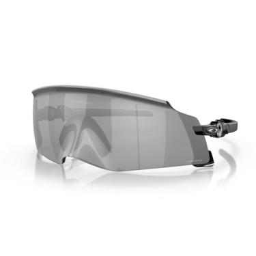 Imagem de Oakley OO9455 Óculos de sol Kato Shield para homens + kit de guia acessório, bolsa de microfibra, Preto polido / preto Prizm, 49