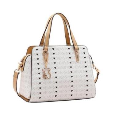 Imagem de Bolsa Feminina Chenson Cristal Monograma 85394 Bege-Feminino