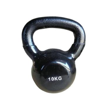 Imagem de Haltere Kettlebell em ferro fundido 10kg - Preto