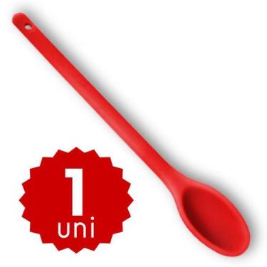Imagem de Kit de Colher de Silicone para Refogar 30cm Cabo Longo Não Derrete Sup