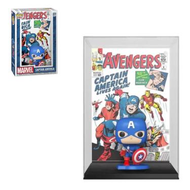 Imagem de Funko Pop Comic Covers Marvel 27 Captain America