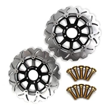 Imagem de Discos de freio dianteiro Arashi Rotores com parafusos de montagem para Kawasaki ZXR 400 91-02 750 89-95, Ninja ZX9R 00-01, ZZR1100 90-92, ZEPHYR 1100 93-98, ZRX1100 97-00, ZRX1200, ZRX1200. 0 ZRX1