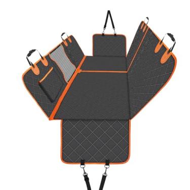 Imagem de PetJoy Capa de assento de carro para cães 100% impermeável, capa de assento de cachorro, capas de assento traseiro macias duráveis para carros (rosa)