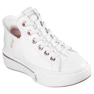 Imagem de Skechers Snoop Dogg:Snoop One-og Couro Hands Free Slip-ins Tênis feminino, Branco, 36