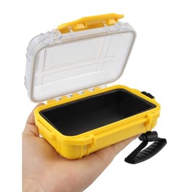 Imagem de Beoccudo Caixa impermeável pequena caixa seca mini recipiente à prova d'água caixa de armazenamento à prova d'água, 14 cm C x 10 cm L x 6 cm A caixa seca à prova d'água para caiaque de barco