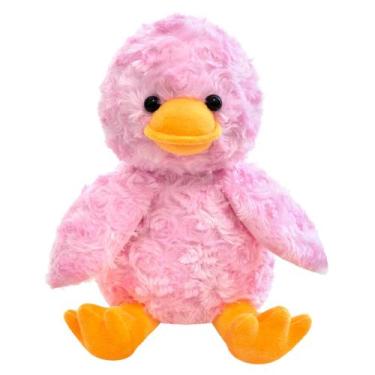 Imagem de Pato rosa Doindute de pelúcia de 23 cm para crianças